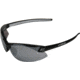 Edge Eyewear Zorge Safety Glasses Black Frame Silver Mirror Lens Dz117