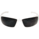 Edge Safety Brazeau Torque with Green E Logo, Polarized Smoke Lens, White Frame, TXB246-E3