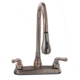 Empire Brass U Yob2000B RV Kitchen Faucet With Gooseneck Spout Pull Down Sprayer And Teapot Handles, Oil Rub Bronze, 8in, U-YOB2000OB