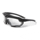 ESS Crossbow One with Gasket PPE Response Kit, Black Frame, Clear Lens, Medium/Large, EE9007-15