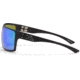 Gatorz Marauder Glasses, Brown Polarized Lens w/Green Mirror, Black, One Size, GZ-12-422