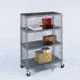 Gillis Plasteel Security Cart W/4 Shf SU3318VMO