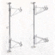Intermetro Industries 18''SHELF Wallmount Sgl Ss Dr 1WD18S