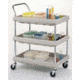 Intermetro Industries Cart Utl Deep Ldg 3 Shlf Blk BC2636-3DBL