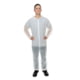 International Enviroguard 2012 Polypropylene Coverall w/Elastic Wrist and Open Ankle, White, Extra Large, Case of 25, 2012XL
