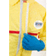 International Enviroguard ChemSplash 1 Coverall w/Hood, Elastic Wrist & Ankle, Yellow, L, 6 Pack, 7015T-L