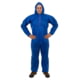 International Enviroguard SMS 2225 Coverall w/Attached Hood, Elastic Wrist and Ankle, Blue, 3XL, 25EA/CS 2225BXXXL