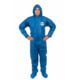 International Enviroguard ViroGuard 2404 Coverall w/Hood, Boot, Elastic Wrist and Back, Blue, 3Xl, Case 25, 2404-3XL
