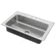 Just Manufacturing Sink W/ Ledge Sngle Bowl 21X33 SL2133AGR