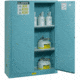 Justrite Corrosives/Acids Safety Cabinet, 30 Gallon, 1 Bi-Fold Self-Close Door, Blue, 8930822