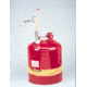 Justrite Can Lab Safe W/TOP Faucet 5GAL 10877