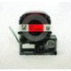 K-Sun Label 12MM Black On Red Tape 212BR