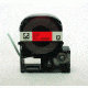 K-Sun Label 9MM Black On Red Tape 209BR