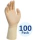 Kimberly Clark Kimtech G3 Hand-Specific Latex Gloves, 50 Lefts and 50 Rights per Bag, Powder-Free, Natural Color, 10, 100 Pack, HC1410/32933-742