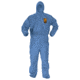 Kimberly Clark KleenGuard A60 Coveralls, Front Zipper, w/Wrists, Ankles and Hood, Blue, Large, Case of 24, 45023-75
