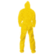 Kimberly Clark KleenGuard A70 Coveralls w/Ankles, Hood and Boot, Yellow, Extra Large, Case of 12, 00684