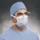 Kimberly Clark Mask Surgical Clsc W/TIES PK50 48201