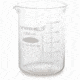 Kimble/Kontes Griffin Low-Form Beakers with Double-Capacity Scale, Borosilicate Glass VW14000 4000