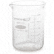Kimble/Kontes Griffin Low-Form Beakers with Double-Capacity Scale, Borosilicate Glass VW14000 150