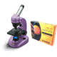 Levenhuk 1280x NG Microscope, Amethyst, with Levenhuk See All Prepared Slides Set