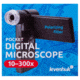 Levenhuk DTX 700 Mobi Digital Microscope, Optical Glass, 10-300x, 0-100mm, Black, Middle, 75076
