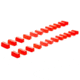 LW Scientific Red rotor cushions for Zip-IQ PCV, set of 24, ZiP-PCVC-ST24