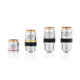 LW Scientific Revelation 3 Microscope DIN Achromatic Objectives Set - 4x,10x, 40x, 100x, R3O-SET7-DA77