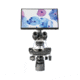 LW Scientific Trinocular Microscope with BioVID 1080 Camera and 13 in Monitor, iNM-T4BV-iPL3
