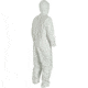 Magid Glove DuPont Tyvek Coveralls w/Attached Hood, White, L, Case of 25, CVCH11L