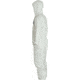 Magid Glove DuPont Tyvek Coveralls w/Attached Hood, White, L, Case of 25, CVCH11L
