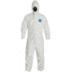 Magid Glove DuPont Tyvek Coveralls w/Attached Hood, White, L, Case of 25, CVCH11L