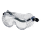 MCR Safety 22 Series Economy Safety Goggles, Uncoated Lens, Adjustable Rubber Strap is Latex Free, Clear, One Size, 2220R