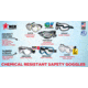 MCR Safety 23 Series Safety Goggles, Anti-Fog Coating, Adjustable Rubber Strap, Clear, One Size, 2310AF