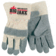 MCR Safety Big Jake Premium A+ Side Leather Palm Work Gloves, Sewn with DuPont Kevlar, 2 3/4in Safety Cuff, Gray, Large, 1700L