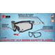 MCR Safety Checklite CL5 Series Safety Glasses, MAX6 Anti-Fog Lens, Removable Closed Cell Foam Gasket, Earplug Retaining Technology, Temples Hold Earplug Cord in Place, Clear, One Size, CL510PF