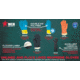 MCR Safety Neoprene Work Gloves, Flock Lined, 30 mil Thickness, 12in Length, Black, Small, 5435S