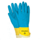 MCR Safety Chem-Tech Neoprene over Latex Gloves, 28 mil Thickness, 12in Length, Blue/Yellow, Medium, 5408S