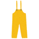 MCR Safety Classic Series Waterproof Rain Pants, .35mm PVC/Poly, Bib Overall Style with Fly Front, Yellow, L, 200BPL