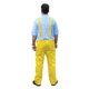 MCR Safety Classic Series Waterproof Rain Pants, .35mm PVC/Poly, Bib Overall Style with Fly Front, Yellow, L, 200BPL