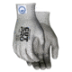 MCR Safety Cut Pro 13 Gauge Dyneema Diamond Technology Shell Cut Resistant Work Gloves, PU Coated Palm and Fingertips, Gray/Salt and Pepper, Small, 9676S