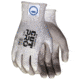MCR Safety Cut Pro 13 Gauge Dyneema Diamond Technology Shell Cut Resistant Work Gloves, PU Coated Palm and Fingertips, Tan/Salt and Pepper, Small, 9672S
