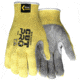 MCR Safety Cut Pro 7 Gauge Kevlar Shell Cut Resistant Work Gloves, Split Leather Palm, Gray, Large, 9686L