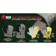 MCR Safety Cut Pro 7 Gauge Kevlar Shell Cut Resistant Work Gloves, Split Leather Palm, Gray, Large, 9686L