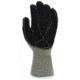 MCR Safety Cut Pro Hero 7 Gauge Regular Weight Shell, ARX Aramid Fibers, Cut Resistant Work Gloves with Leather Palm, 5in Knit Wrist, Black, Large, 93861GL