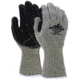 MCR Safety Cut Pro Hero 7 Gauge Regular Weight Shell, ARX Aramid Fibers, Cut Resistant Work Gloves with Leather Palm, 5in Knit Wrist, Black, Large, 93861GL
