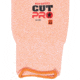 MCR Safety Cut Pro Sleeves 13 Gauge Hypermax Hi-Vis Silicone Bicep Grip Pads, 20in Length, ANSI Cut A4, Orange, One Size, 9218O
