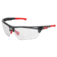 MCR Safety DM1319 Dominator DM3 Series Safety Glasses, Adjustable Wire Core Temples and Nose Piece, I/O Clear Mirror, One Size, DM1319