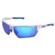 MCR Safety DM1328B Dominator DM3 Series Safety Glasses, Adjustable Wire Core Temples and Nose Piece, Blue Diamond Mirror, One Size, DM1328B