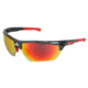 MCR Safety Dominator DM3 Series Safety Glasses, Adjustable Wire Core Temples and Nose Piece, Fire Mirror, One Size, DM131R