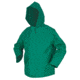 MCR Safety 388JHL Dominator Series 2 Piece Waterproof Rain Jacket, .42mm PVC/Hi-Tensile Poly/PVC, Zipper Front with Detachable Hood, Green, L, 388JHL